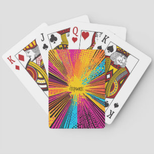 Comic Style Pop Art Explosion (9) Pokerkaarten