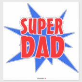  Comic Super Pap Vaderdag Sticker (Vel)