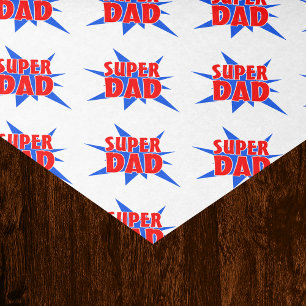 Comic Super Pap Vaderdag Tissuepapier