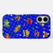 Comic Superhero Blue Case-Mate iPhone Case (Achterkant (horizontaal))
