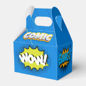 Comic Superhero Strip 00th Verjaardagsfeest Bedankdoosjes (Achterkant)