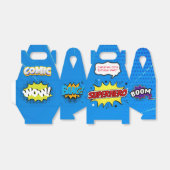 Comic Superhero Strip 00th Verjaardagsfeest Bedankdoosjes (Uitgevouwen)