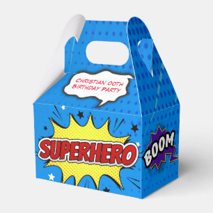 Comic Superhero Strip 00th Verjaardagsfeest Bedankdoosjes