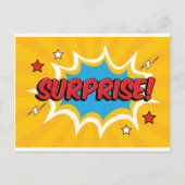Comic Surprise Bubble Briefkaart (Voorkant)