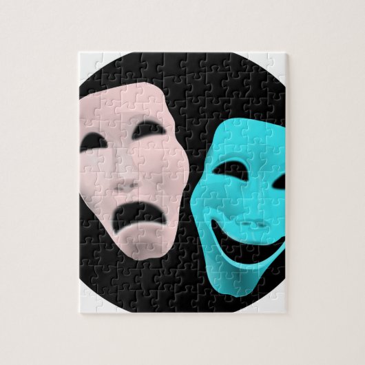 Comic Theater-maskers Legpuzzel (Verticaal)
