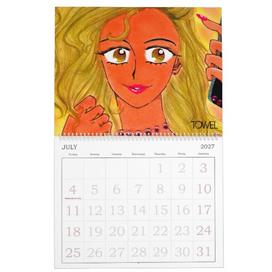 COMIC TOWEL 2018 KALENDER (Jul 2027)