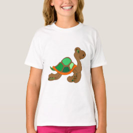 comic turtle green brown t-shirt