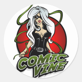 Comic Vine Logo Rode sticker