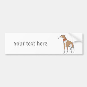 Comic Whippet Dog  Bumpersticker