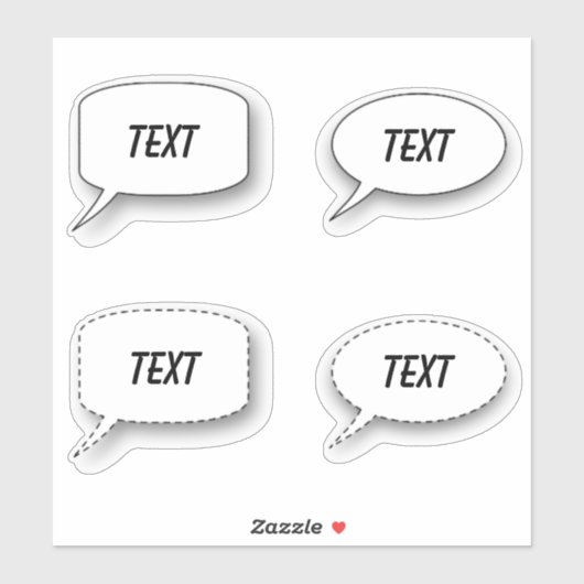 Comic word cloud word bubble pop art sticker (Vel)
