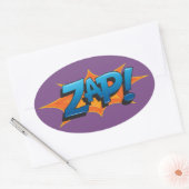 Comic Zap! Ovale Sticker (Envelop)