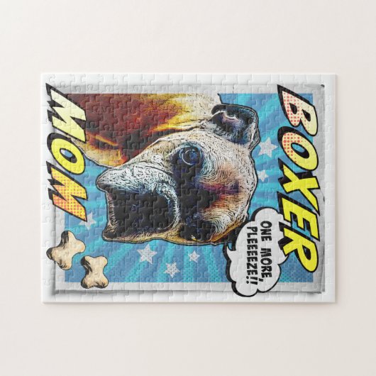 Comical Boxer Jigzaag Puzzle Legpuzzel (Horizontaal)