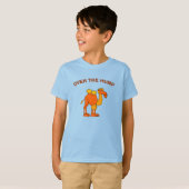 Comical Camel voeg tekst toe T-shirt (Voorkant volledig)