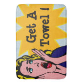 Comical Comic Style, voeg tekst toe Badmat (Voorkant Verticaal)