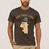 Comical Head als Pirate T-shirt (Voorkant)