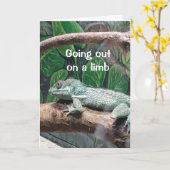 COMICAL LIZARD DIT "TU ES 30" CARTE D'ANNIVERSAIRE (Fleur jaune)
