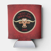 Comical Longhorn Steer Blikjeskoeler (Achterkant)