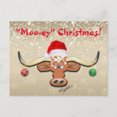 Comical Longhorn Steer Briefkaart (Voorkant)
