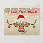 Comical Longhorn Steer Briefkaart (Voorkant)
