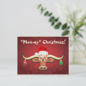 Comical Longhorn Steer Briefkaart (Staand voorkant)