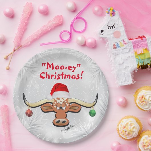 Comical Longhorn Steer Paper Bord (Feest)