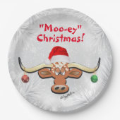 Comical Longhorn Steer Paper Bord (Voorkant)