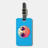 Comical Space Alien Critter Bagagelabel (Voorkant verticaal)