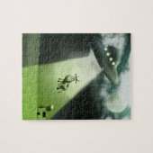 Comical UFO Cow Abduction Puzzle (Horizontal)