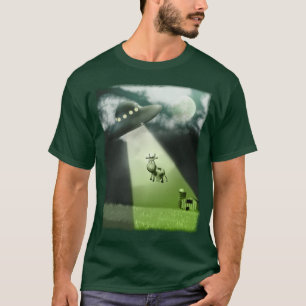 Comical UFO Koe Abduction T-Shirt