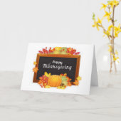 COMICALE & VRIENDELIJKE 'DANKDAG'-WENSEN KAART (Gele Bloem)