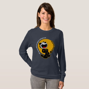 Comics Cartoon Cat Lange mouwen voor dames T-shirt