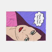 Comics Girl #1 Fleece Deken (Voorkant (Horizontaal))