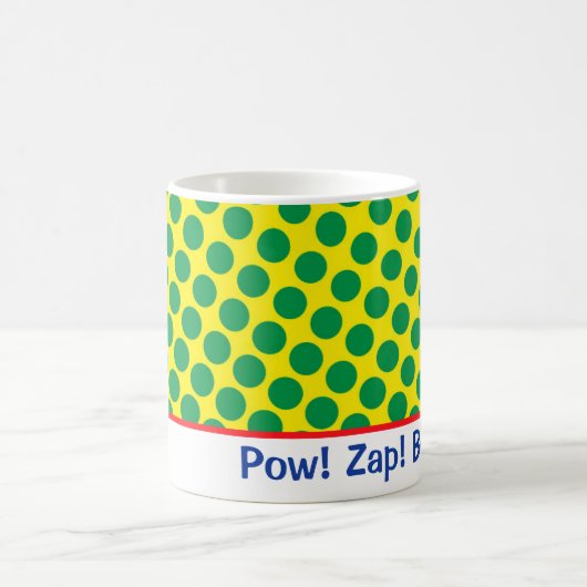 Comics Superheld Pow! Zap! Boom! Stippen Retro Fun Koffiemok (Center)