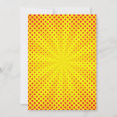 Comics Uitnodiging voor Superhelden verjaardagsfee (Achterkant)