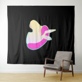 comicstyle unicorn! wandkleed (In Situ (horizontaal))