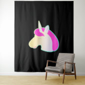 comicstyle unicorn! wandkleed (In situ)