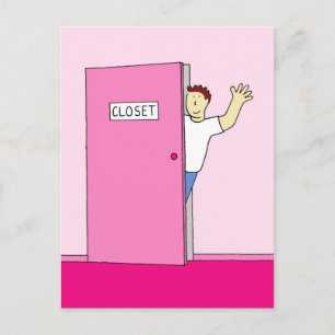 Coming out, gefeliciteerd voor hem briefkaart