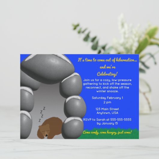 Coming Out of Hibernation-Cozy Winter to Spring  Kaart (Staand voorkant)