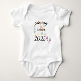 Coming soon baby girl  romper