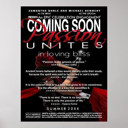 Coming Soon Engagement Display Poster (Devant)