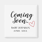 Coming Soon New Baby Announcement Magnet (Devant)