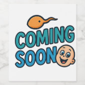 coming soon wijn etiket (Enkel label)