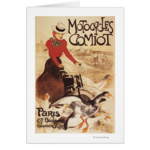 Comiot Motocycle Poster voor dames en ganzen