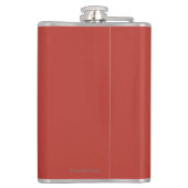 Comiot Motocycle Poster voor dames en ganzen Heupfles (Achterkant)