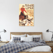 Comiot Motocycle Poster voor dames- en ganzenpromo Canvas Afdruk (Insitu (Slaapkamer))