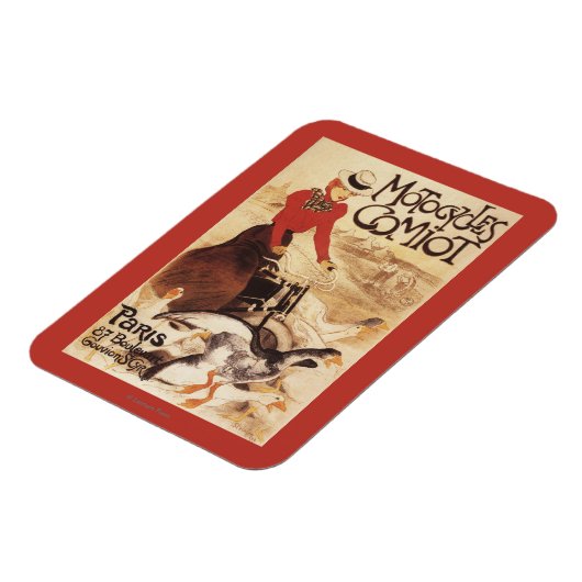 Comiot Motocycle Poster voor dames- en ganzenpromo Magneet (Linkerzijde)