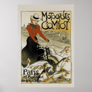Comiot motorfietsen poster