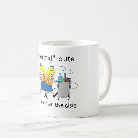 | comique Jetlagged mon itinéraire normal tasse de (Devant droit)