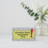 Comique parlez le carte de visite (Debout devant)