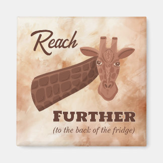 Comische handgetekende Giraffe, bereik verder Magneet